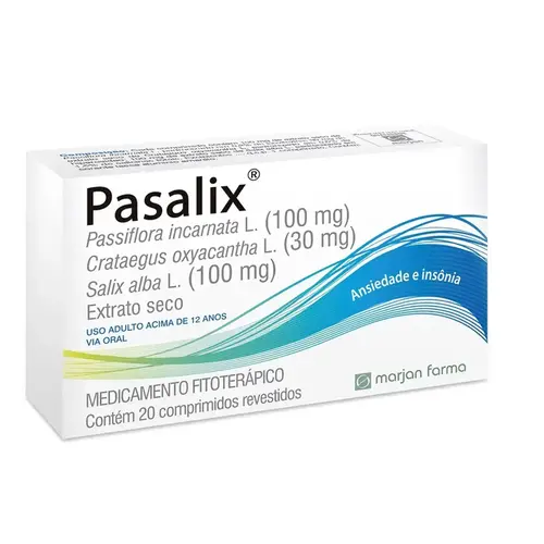 PASALIX 20 COMPRIMIDOS PASSIFLORA INCARNATA + ASSOCIACAO
