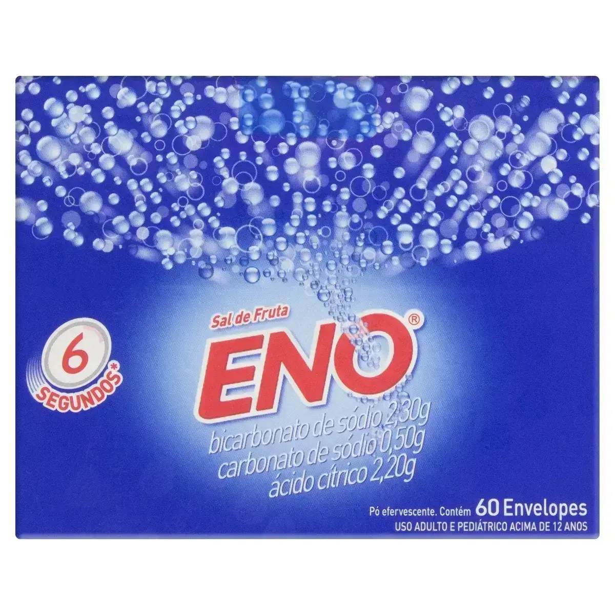 SAL DE FRUTA ENO TRADICIONAL ENVELOPE DUPLO BICARBONATO DE SODIO + CARBONATO DE SODIO + ACIDO CITRICO