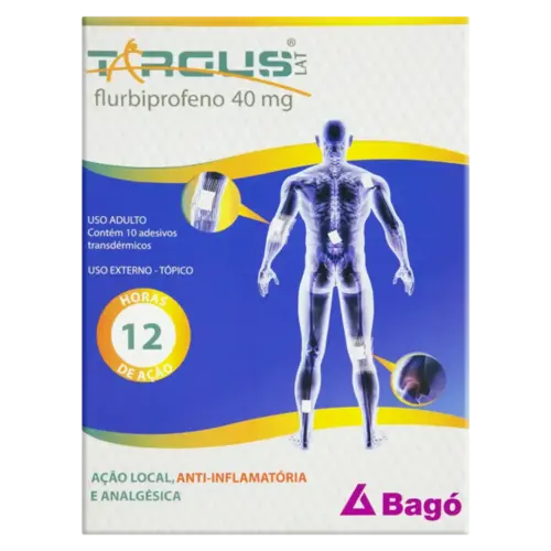 TARGUS LAT 40MG 10 ADESIVOS TRANSDERMICOS FLURBIPROFENO