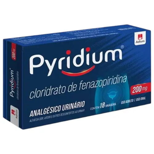 PYRIDIUM 200MG 18 DRAGEAS FENAZOPIRIDINA