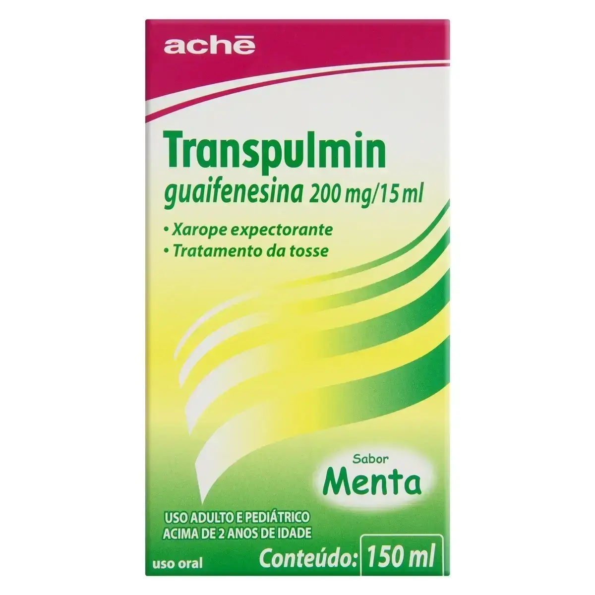 TRANSPULMIN XAROPE 200MG/15ML 150ML SABOR MENTA GUAIFENESINA