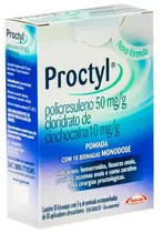 PROCTYL MONODOSE POMADA 10 BISNASGAS 3GR 10 APLCACOES POLICRESULENO + CINCHOCAINA