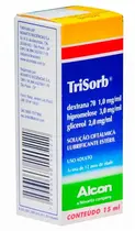 TRISORB 1MG+3MG+2MG/ML 15ML SOLUCAO OFTALMICA DEXTRANA + ASSOCIACAO
