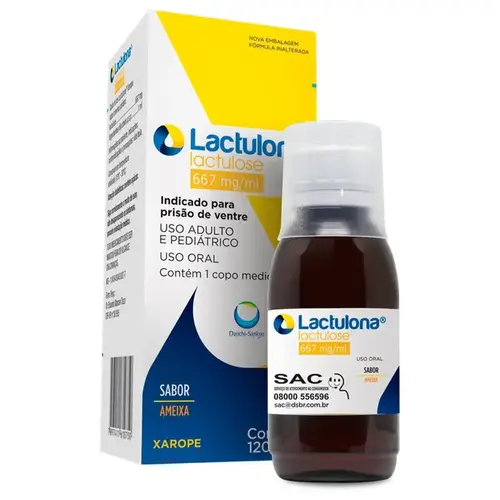 LACTULONA 667MG/ML XAROPE 120ML SABOR AMEIXA LACTULOSE