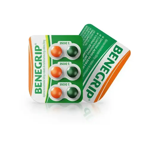 BENEGRIP 6 COMPRIMIDOS DIPIRONA + CLORFENIRAMINA MALEATO + CAFEINA