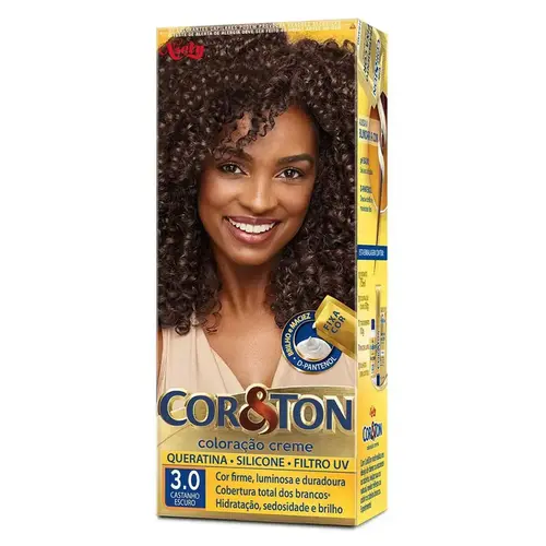TINTURA COR&TON 3.0 CASTANHO ESCURO