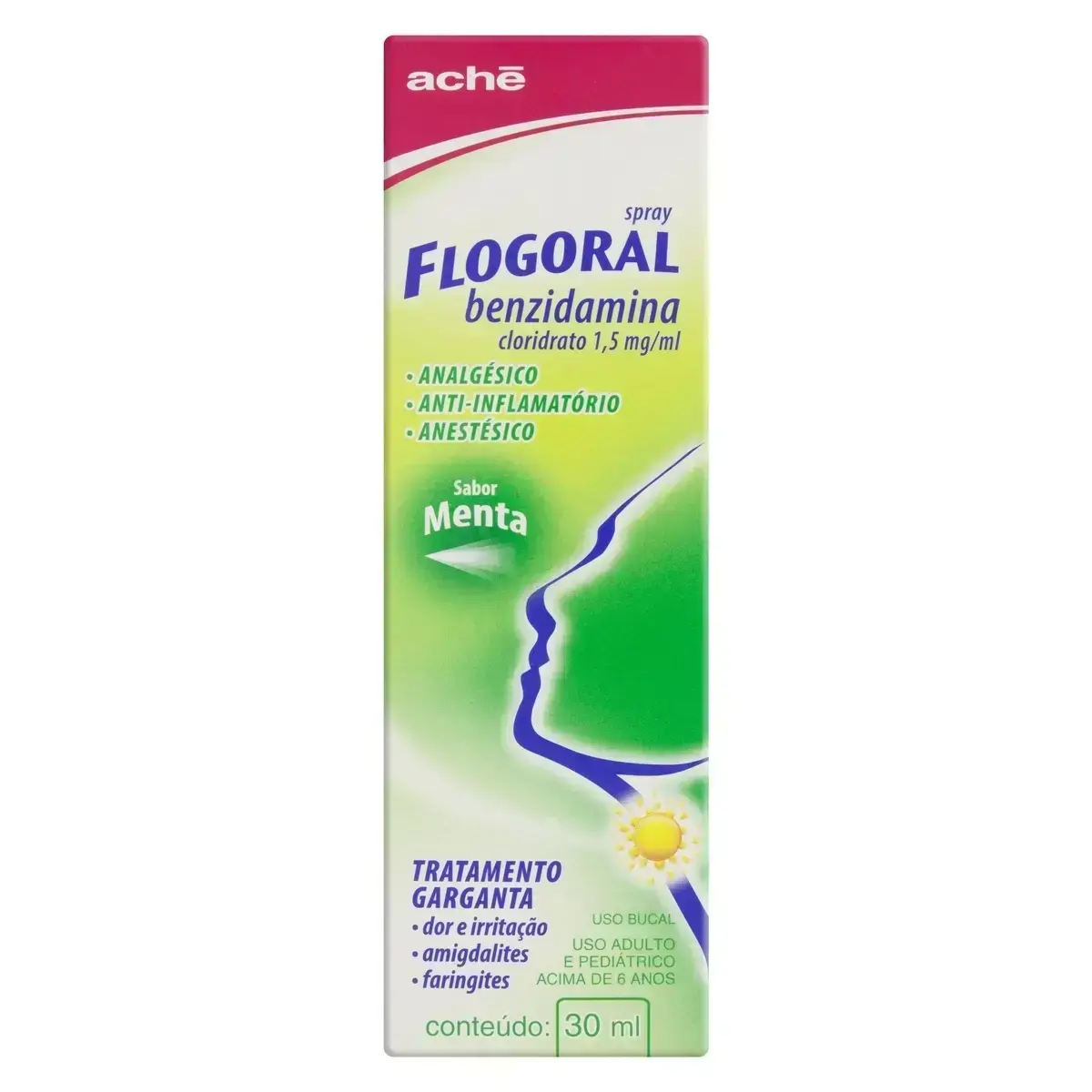 FLOGORAL SPRAY MENTA 30ML BENZIDAMINA CLORIDRATO