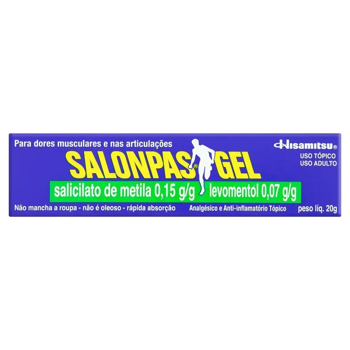 SALONPAS GEL 20GR SALICILATO DE METILA + CANFORA + MENTOL
