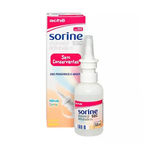 SORINE SSC SPRAY 50ML NAFAZOLINA CLORIDRATO + CLORETO DE BENZALCONIO + CLORETO DE SODIO