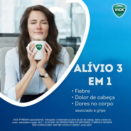 VICK PYRENA CAMOMILA SACHE 5GR MENTOL + CANFORA + OLEO DE EUCALIPTO