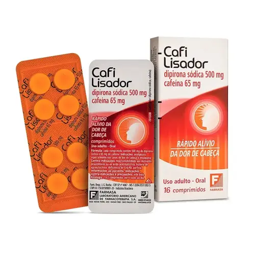 CAFILISADOR 500MG+65MG 16 COMPRIMIDOS DIPIRONA + CAFEINA