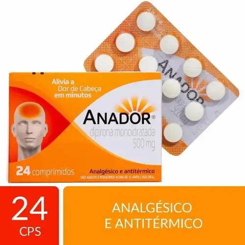 ANADOR 500MG 24 COMPRIMIDOS DIPIRONA SODICA