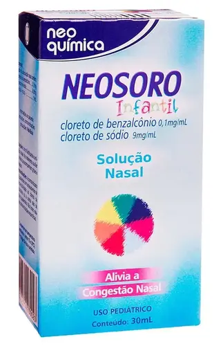 NEOSORO INFANTIL 30ML NEO QUIMICA BENZALCONIO CLORETO + SODIO CLORETO