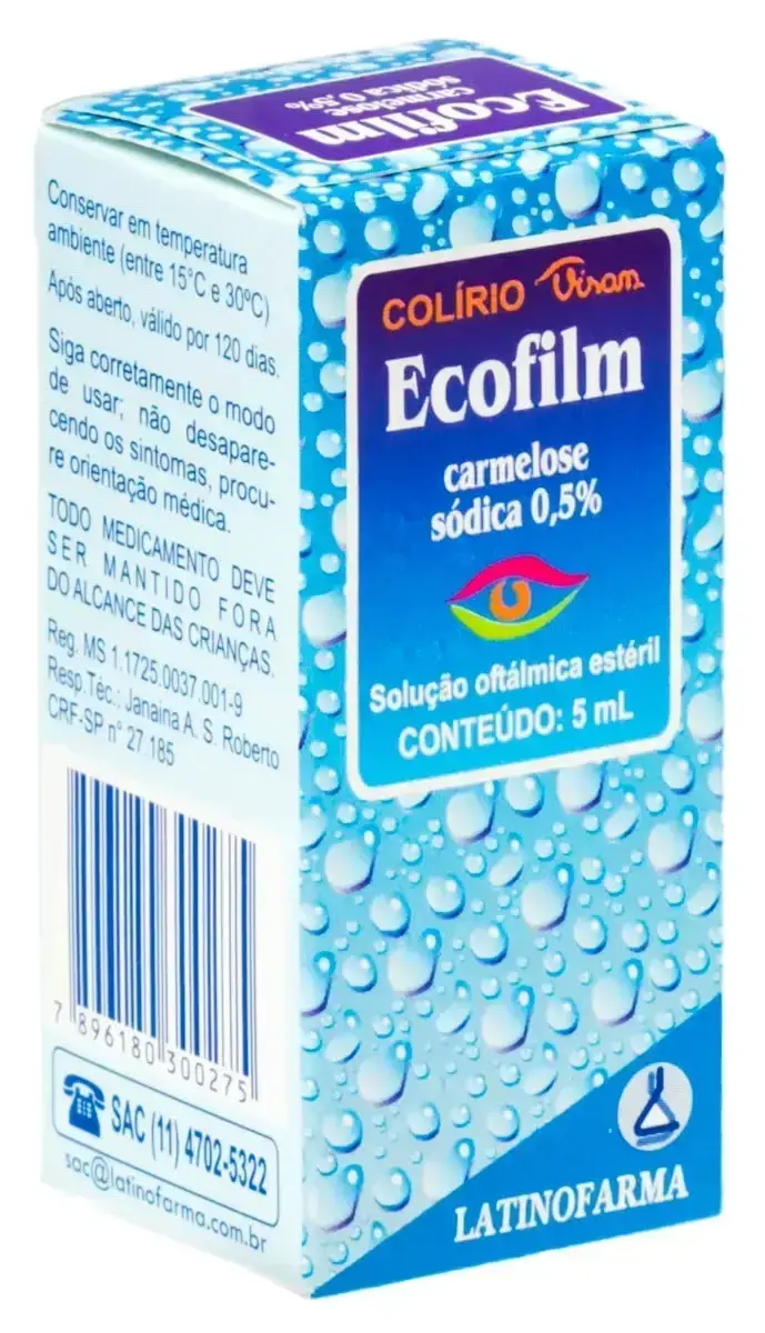 ECOFILM 5MG/ML 5ML SOLUCAO OFTALMICA CARBOXIMETILCELULOSE