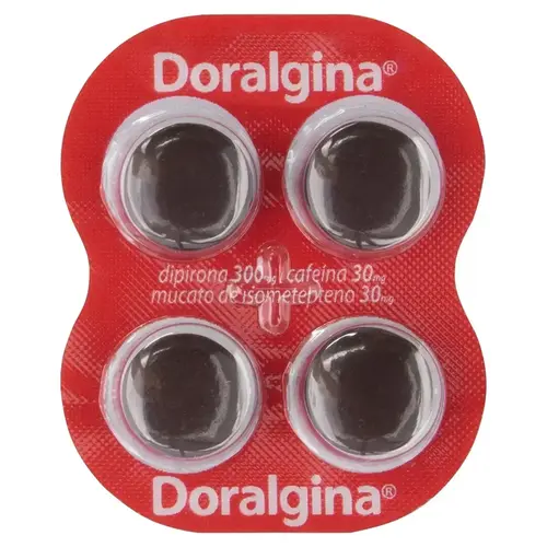 DORALGINA 4 DRAGEAS DIPIRONA + ISOMETEPTENO + CAFEINA
