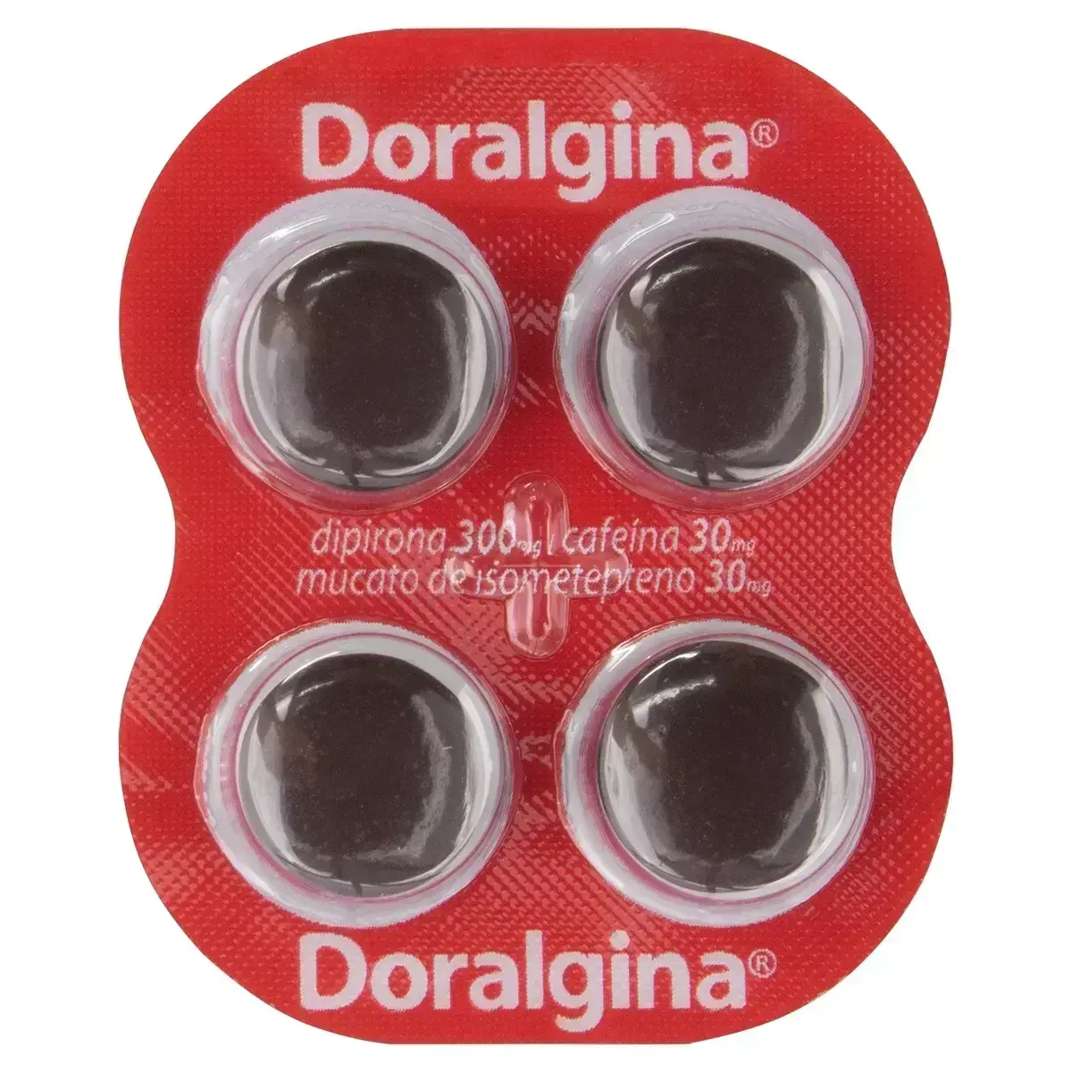 DORALGINA 4 DRAGEAS DIPIRONA + ISOMETEPTENO + CAFEINA