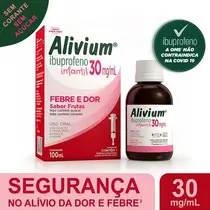 ALIVIUM INFANTIL 30MG/ML 100ML SABOR FRUTAS IBUPROFENO