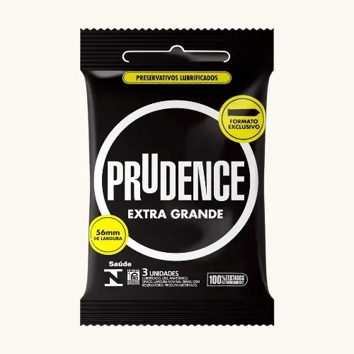 PRESERVATIVO PRUDENCE EXTRA GRANDE 3 UNIDADES