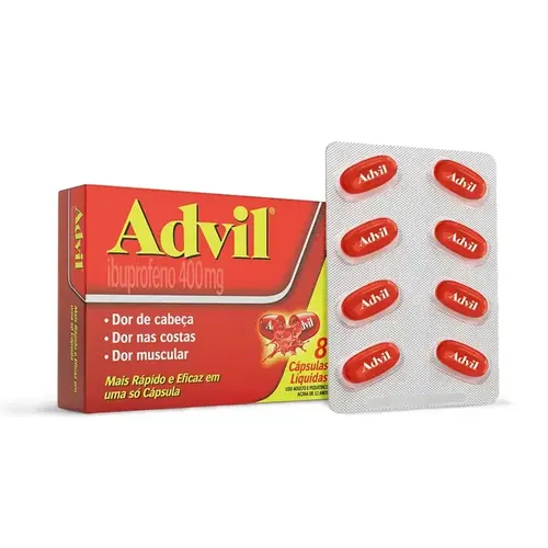 ADVIL 400MG 8 CAPSULAS LIQUIDAS IBUPROFENO
