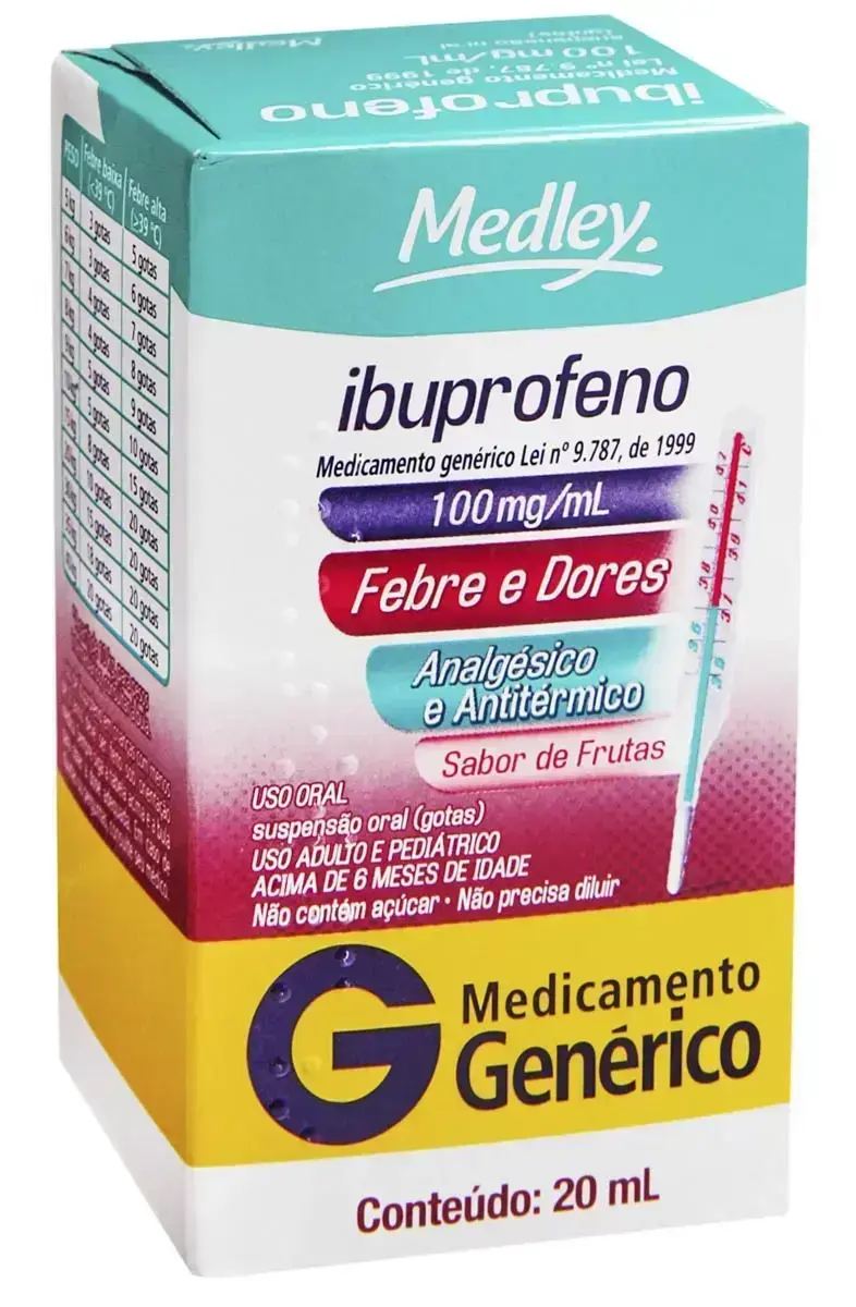 IBUPROFENO 100MG 20ML GENERICO MEDLEY IBUPROFENO
