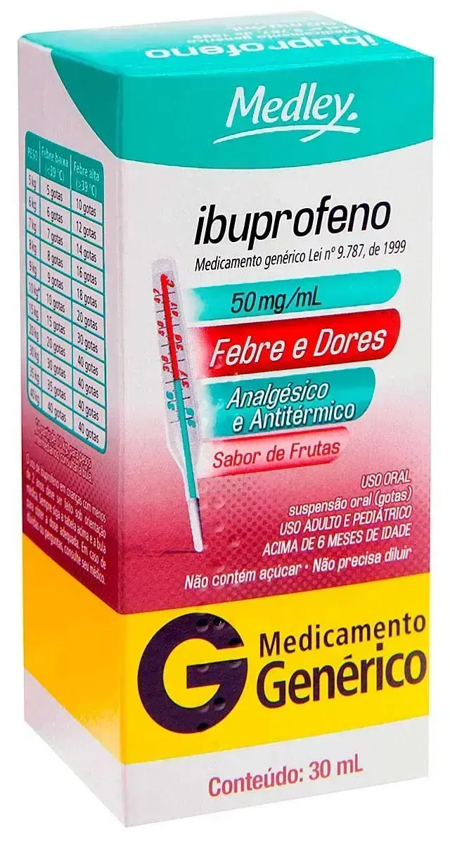 IBUPROFENO 50MG 30ML GENERICO MEDLEY IBUPROFENO