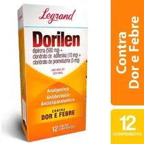 DORILEN 12 COMPRIMIDOS DIPIRONA + PROMETAZINA + ADIFENINA