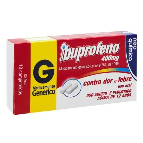 IBUPROFENO 400MG 10 COMPRIMIDOS GENERICO NEO QUIMICA IBUPROFENO