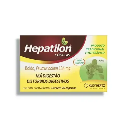 HEPATILON 67MG 20 CAPSULAS PEUMUS BOLDUS + ASSOCIACAO