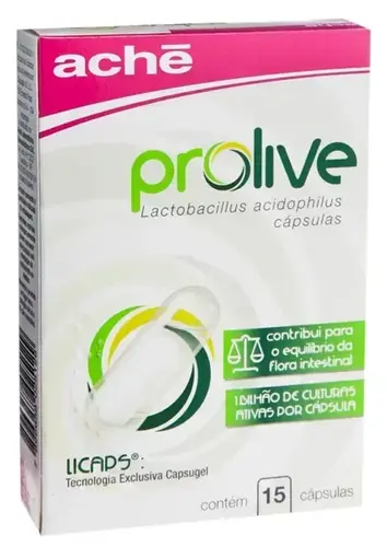 PROLIVE 15 CAPSULAS LACTOBACILLUS ACIDOPHILUS