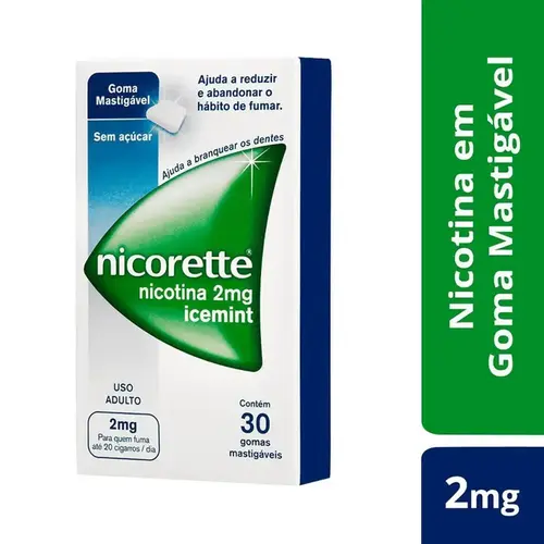 NICORETTE 2MG 30GOMAS ICE MINT NICOTINA