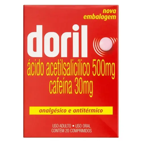 DORIL 500MG+30MG 20 COMPRIMIDOS DIPIRONA + CLORFENIRAMINA MALEATO + CAFEINA
