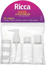 KIT RICCA FRASCOS PARA VIAGEM TRANSPORTE (3308)