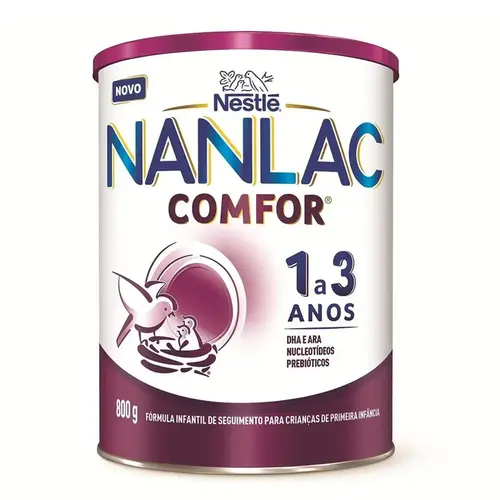 FORMULA INFANTIL NANLAC 1 A 3 COMFOR 800GR 1 A 3 ANOS