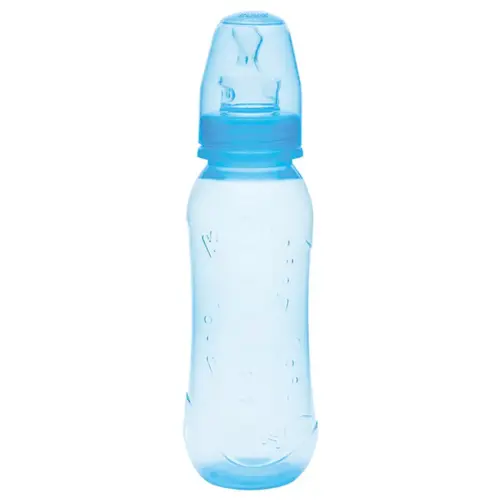 MAMADEIRA KUKA AQUARELA ORTODONTICA AZUL 250ML MAIOR DE 6 MESES (COD:1466)
