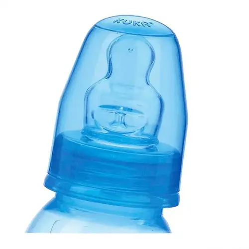 MAMADEIRA KUKA AQUARELA ORTODONTICA AZUL 250ML MAIOR DE 6 MESES (COD:1466)