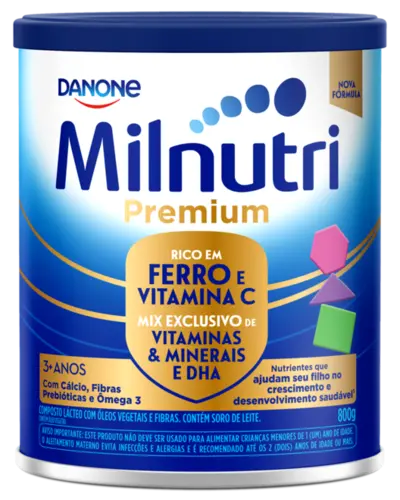 COMPOSTO LACTEO MILNUTRI PREMIUM 800GR MAIOR DE 1 ANO