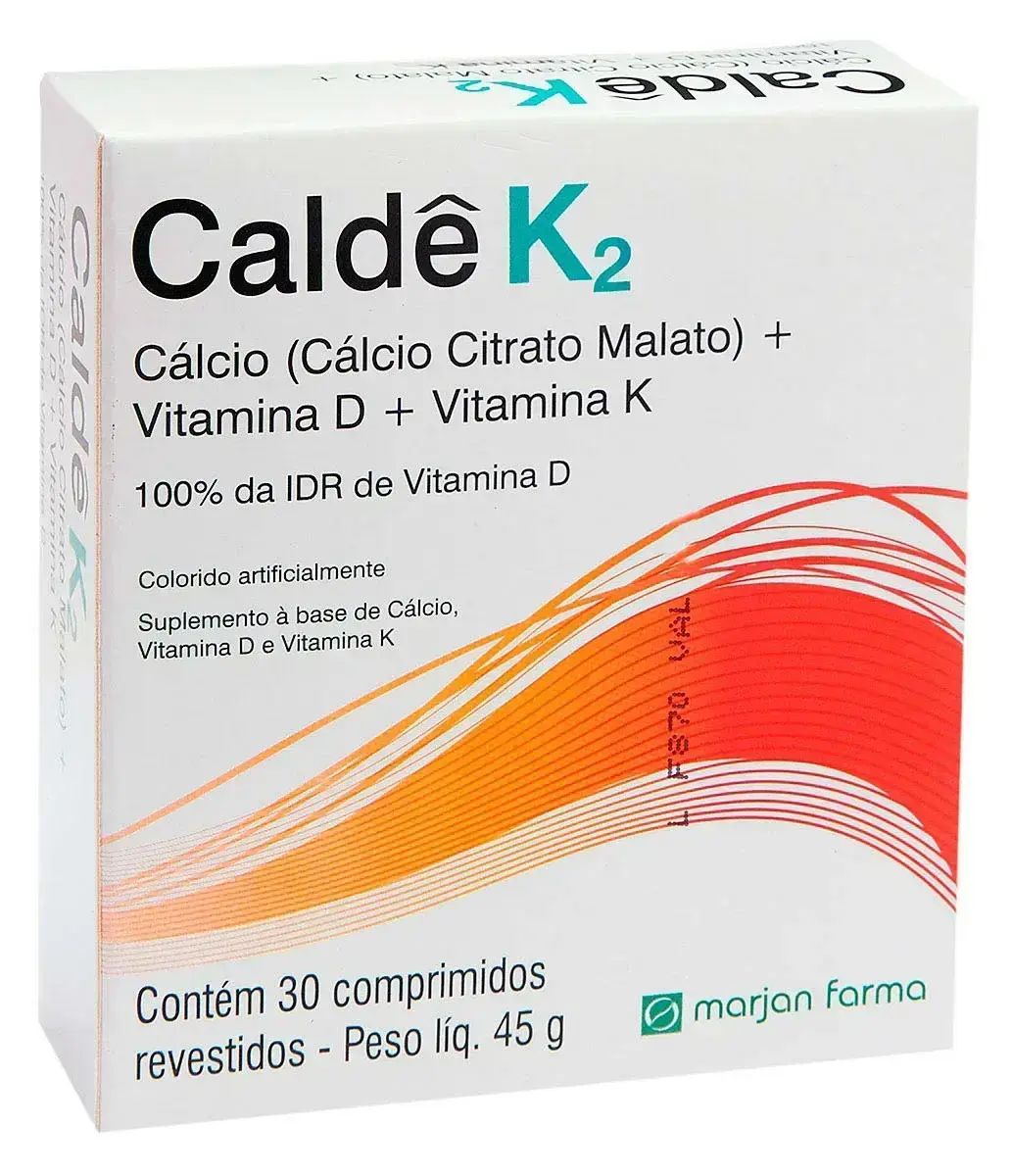 CALDE K2 30 COMPRIMIDOS CALCIO + MAGNESIO + VITAMINA K2 + VITAMINA D