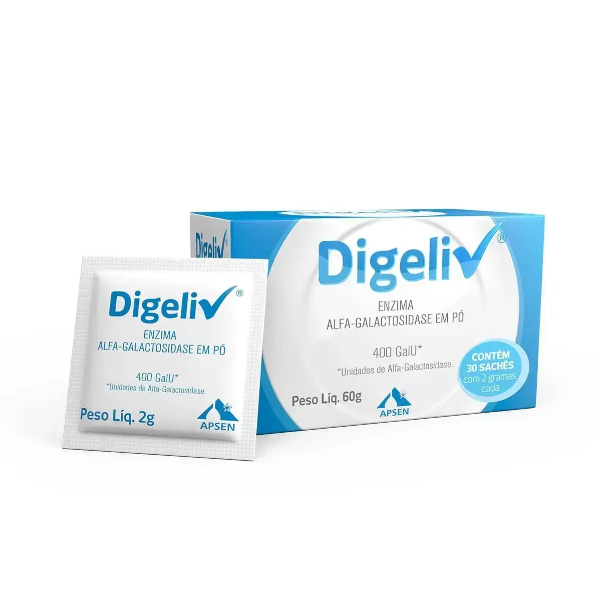 DIGELIV 30 SACHES 2GR ALFA GALACTOSIDASE