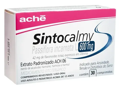 SINTOCALMY 600MG 30 COMPRIMIDOS PASSIFLORA INCARNATA + ASSOCIACAO