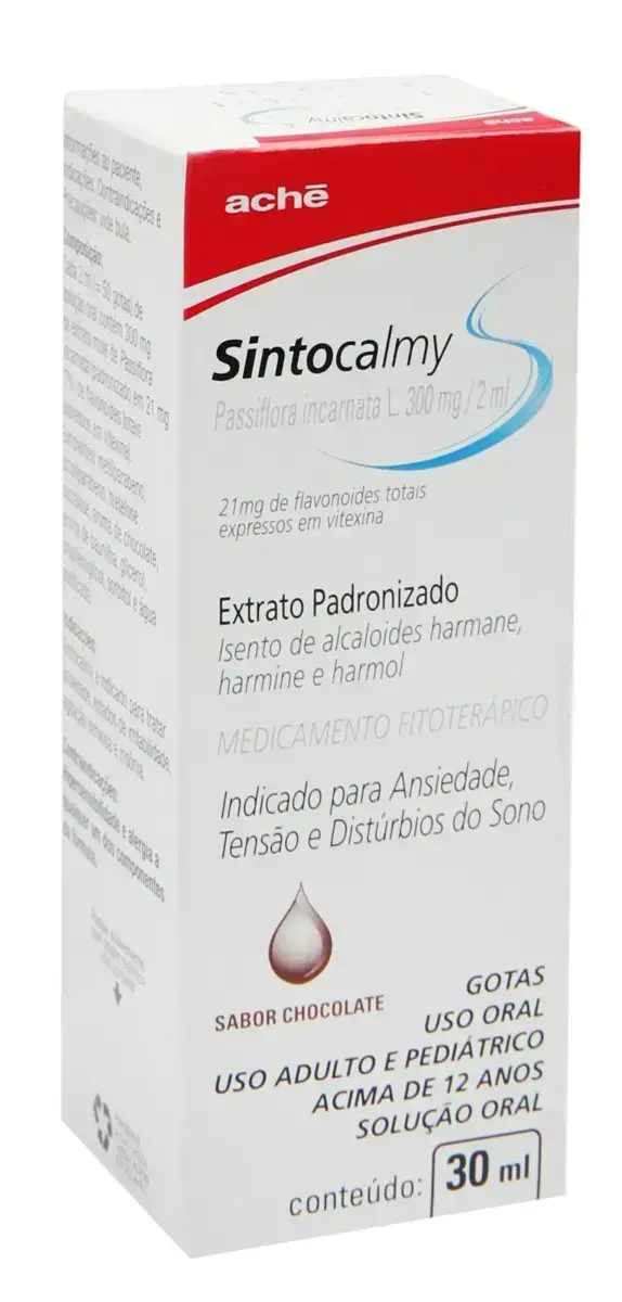 SINTOCALMY 300MG/2ML 30ML SABOR CHOCOLATE PASSIFLORA INCARNATA + ASSOCIACAO