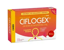 CIFLOGEX 12 PASTILHAS SABOR CEREJA BENZIDAMINA CLORIDRATO