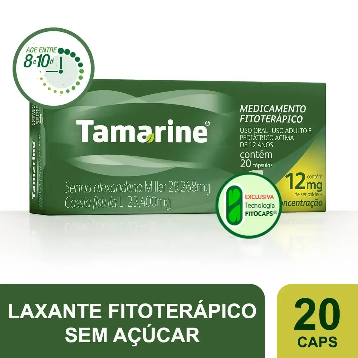 TAMARINE 12MG 20 CAPSULAS SENNA ALEXANDRINA MILL