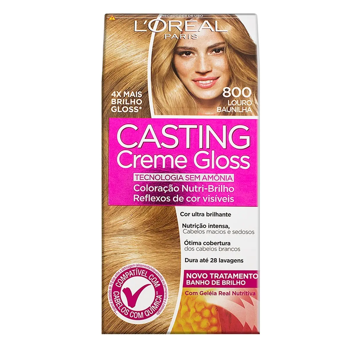 TINTURA CASTING CREME 800 LOURO BAUNILHA