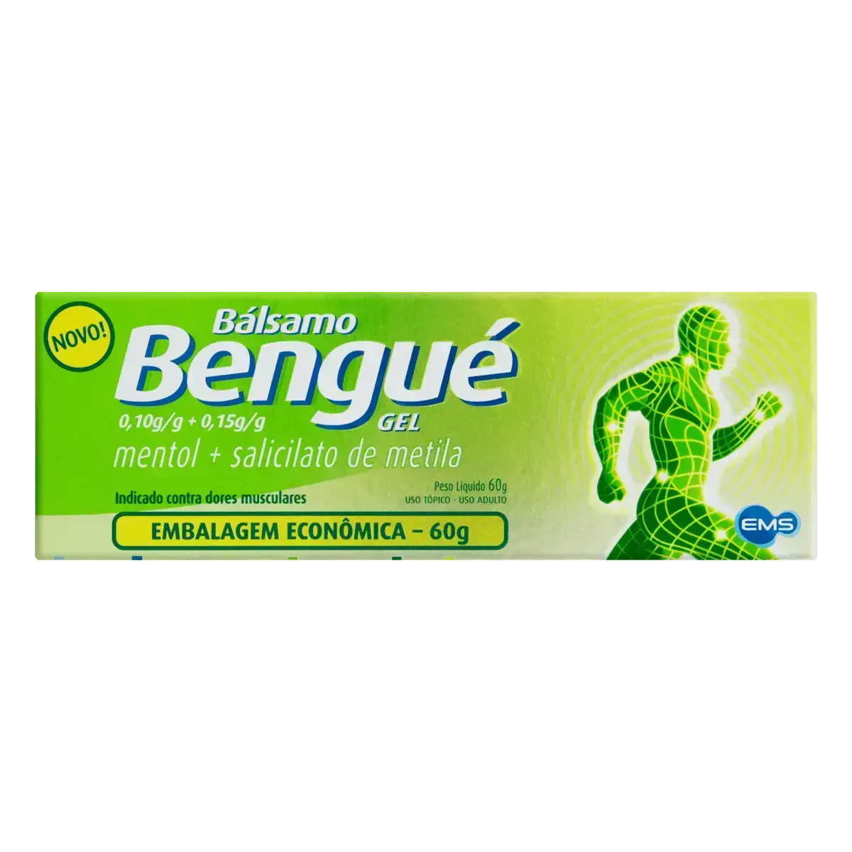 BALSAMO BENGUE GEL 60GR SALICILATO DE METILA + CANFORA + MENTOL