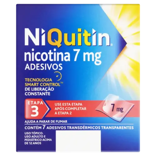 NIQUITIN 7MG 7 ADESIVOS TRANSPARENTES NICOTINA