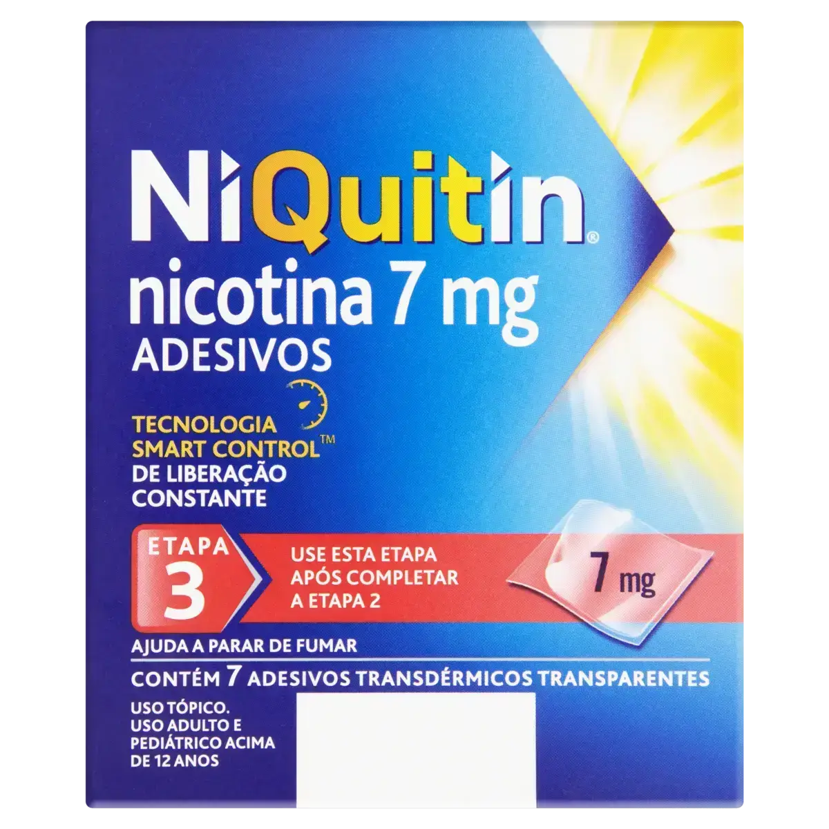 NIQUITIN 7MG 7 ADESIVOS TRANSPARENTES NICOTINA