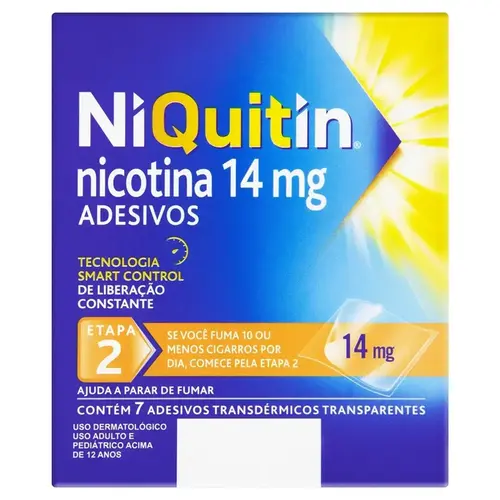 NIQUITIN 14MG 7 ADESIVOS TRANSPARENTES NICOTINA