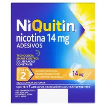 NIQUITIN 14MG 7 ADESIVOS TRANSPARENTES NICOTINA