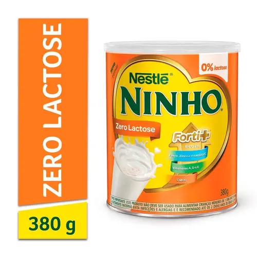LEITE NINHO FORTI+ ZERO LACTOSE 380GR MAIOR DE 1 ANO