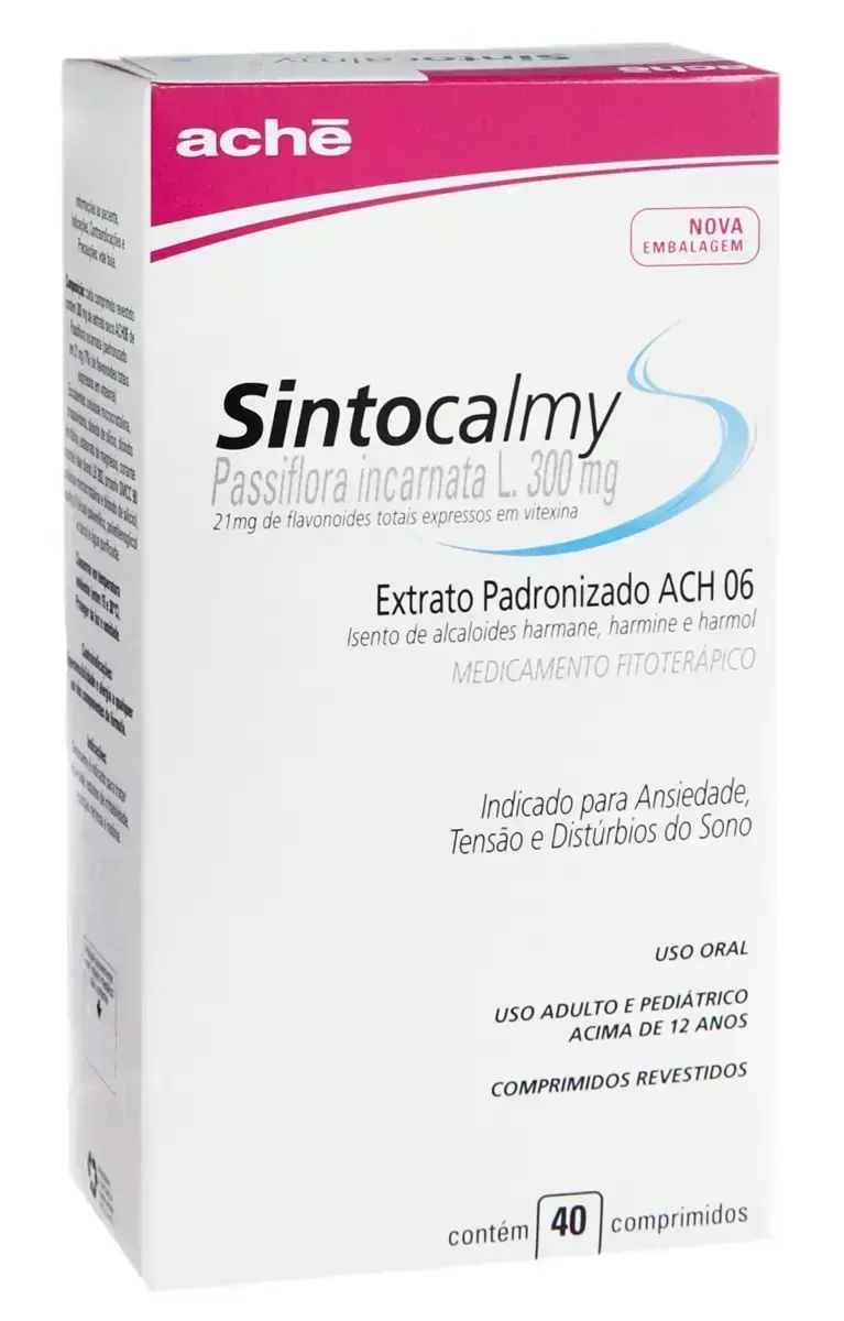 SINTOCALMY 300MG 40 COMPRIMIDOS PASSIFLORA INCARNATA + ASSOCIACAO